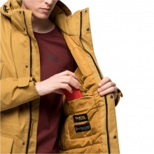 Jack Wolfskin Parka Fierce Wind (wasser-winddicht, recyceltes Materialien) bernsteingelb Herren